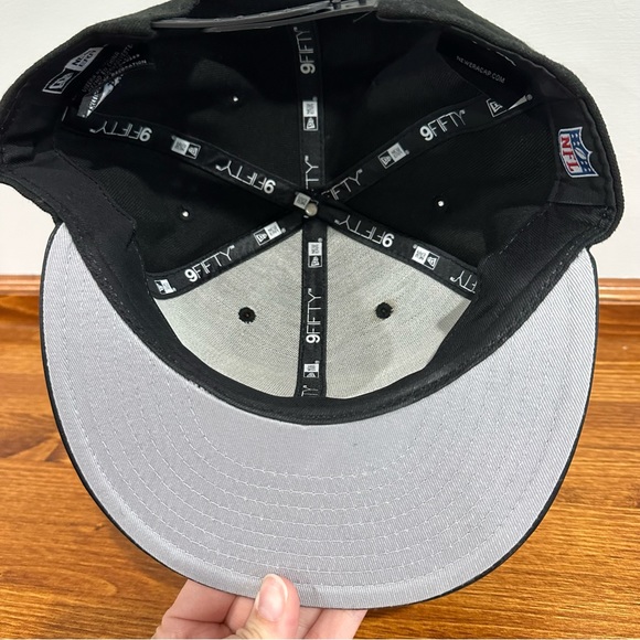 New England Patriots New Era NFL SnapBack Leather Brim Hat - Picture 8 of 8